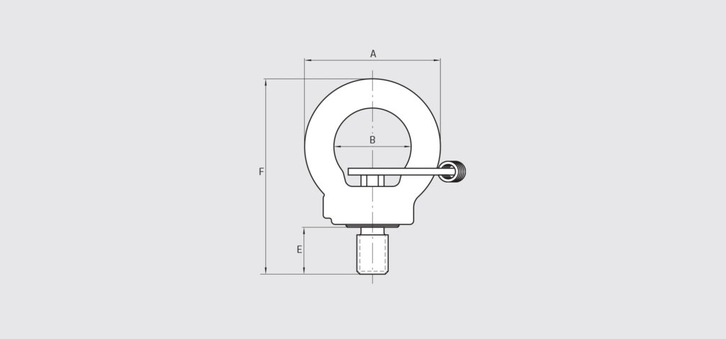 Technische Zeichnung – Ringschrauben GK10